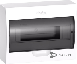 Бокс City9 Box, City9 Box, навесной, IP 40,  модулей - 12, пластмасса,  цвет - белый, EZ9E112S2SRU, Schneider Electric - PULSAL.RU