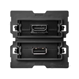 Розетка HDMI + USB 
Simon 100,  USB данные,  одинарная,  пластмасса,  10000563-039,  Simon
 - PULSAL.RU