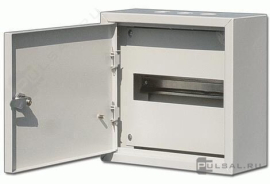 Щит 250х250х120, ЩРН-9 с замком, ЩРН, навесной, IP 31,  модулей - 9, металл,  цвет - серый, 30201DEK, Dekraft - PULSAL.RU