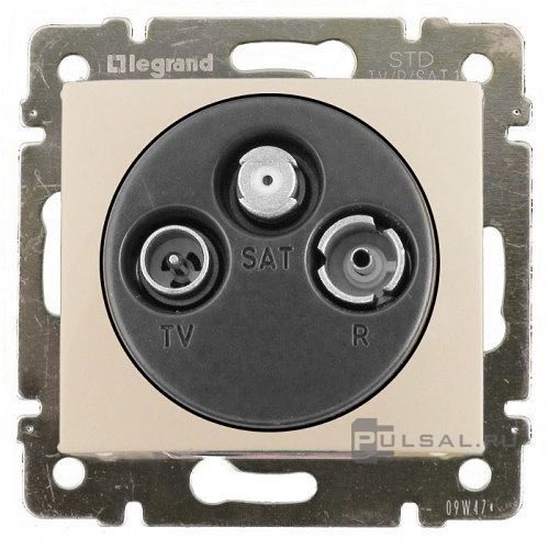 Розетка проходная 14 dB
Valena,  телевизионная (TV),  спутниковая (SAT),  радио (R),  тройная,   цвет - слоновая кость,  пластмасса,  774337,  7 743 37,  Legrand
 - PULSAL.RU Розетка проходная 14 dB
Valena,  телевизионная (TV),  спутниковая (SAT),  радио (R),  тройная,   цвет - слоновая кость,  пластмасса,  774337,  7 743 37,  Legrand
 - PULSAL.RU