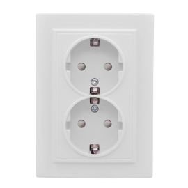 Розетка
Минск,  со шторками,  с заземлением,  двойная,  безвинтовые клеммы,   цвет - белый,  пластмасса,  ERR16-128-100,  EKF
 - PULSAL.RU